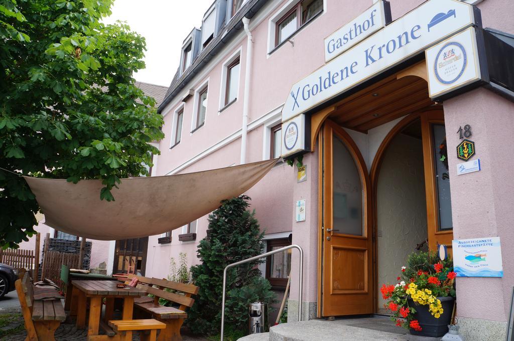 Gasthof Goldene Krone Selbitz Exterior foto