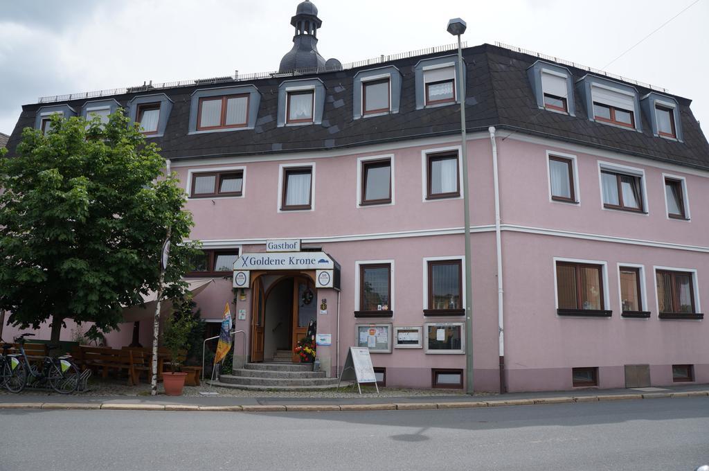 Gasthof Goldene Krone Selbitz Exterior foto